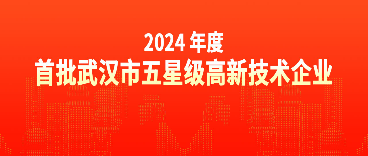 鑫英泰榮獲“2024年度首批武漢市五星級高新技術企業(yè)”榮譽稱號